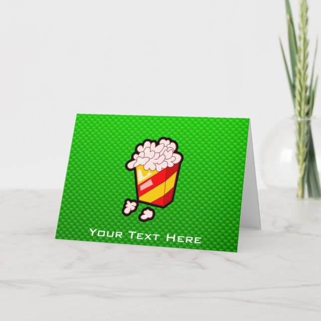 Carte Popcorn vert (Devant)
