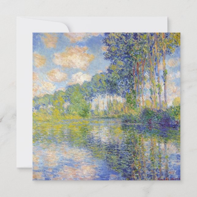 Carte Poplaires sur l'Epte (par Claude Monet) (Devant)