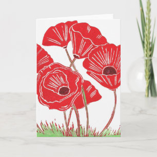 Carte Poppies Greeting Card