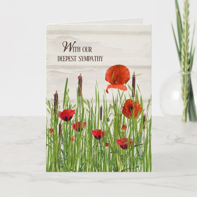 Carte Poppies sympathiques et cattestes (Devant)