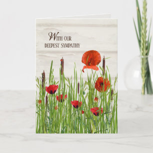 Carte Poppies sympathiques et cattestes