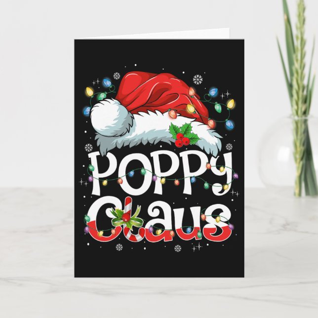 Carte Poppy Claus Xmas Santa Matching Family Christmas P (Devant)