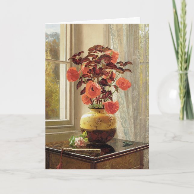 Carte Poppy oriental et Coleus | Jessica Hayllar (Devant)