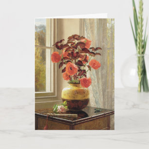 Carte Poppy oriental et Coleus   Jessica Hayllar