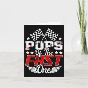 Carte Pops Du Fast One First Birthday Racing Car Fam