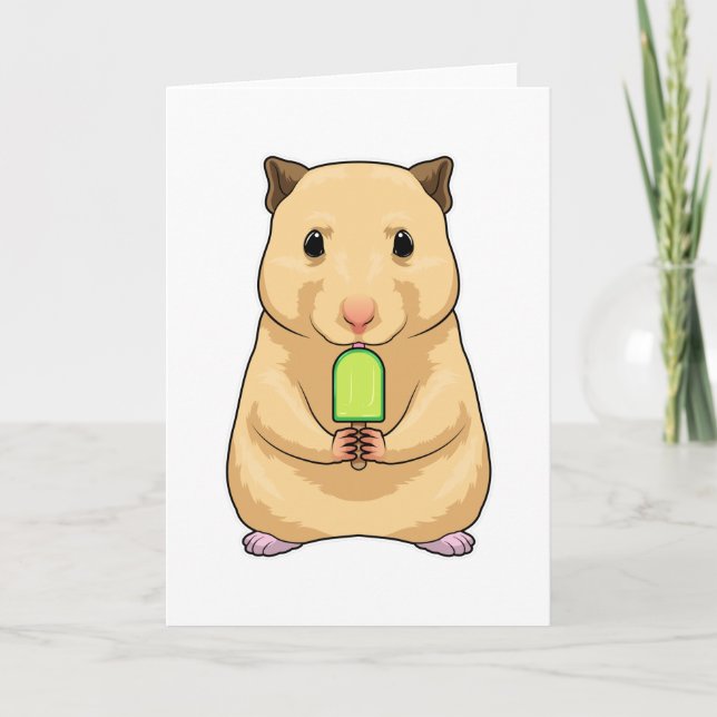Carte Popsicle de hamster (Devant)