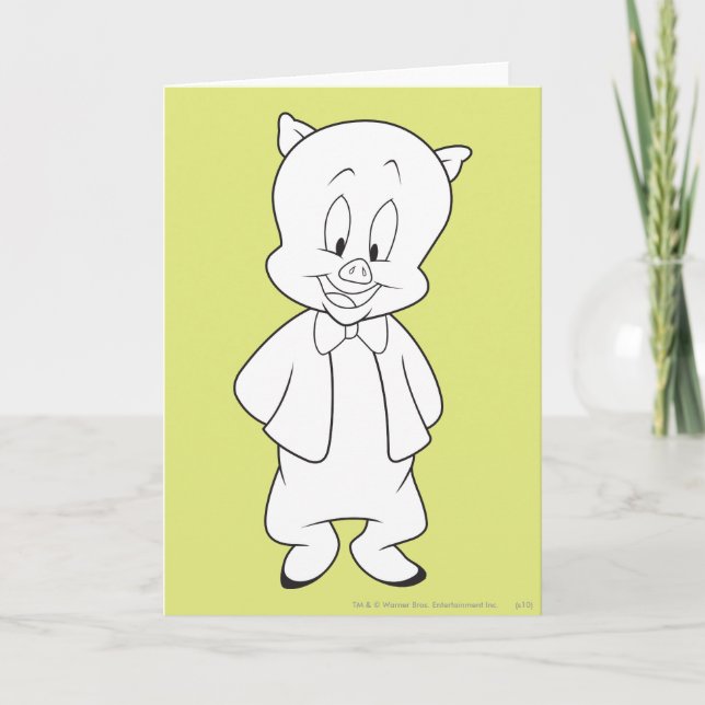 Carte Porky Hello Friend (Devant)