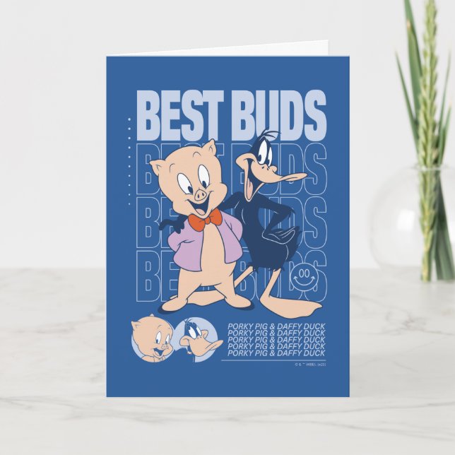 Carte Porky Pig & DAFFY DUCK™ Best Buds (Devant)