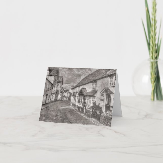 Carte Porlock High Street Vintage (Devant)