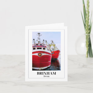 Carte Port de Brixham, Riviera anglaise, Devon