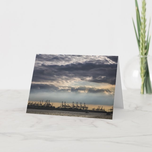 Carte Port de Hambourg Allemagne (Devant)