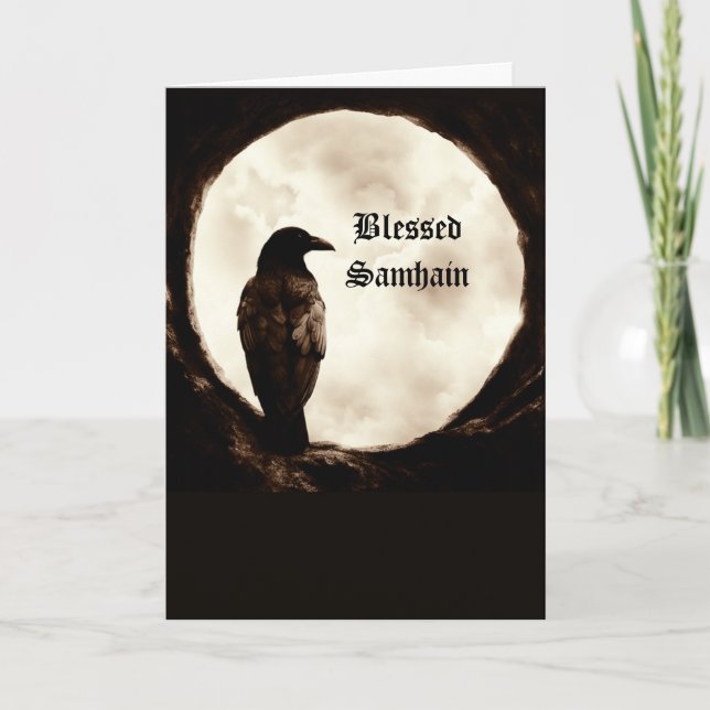 Carte Portail Samhain avec Corw Raven (Devant)