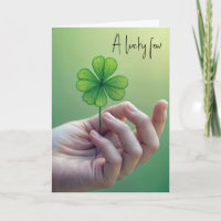 Porte à quatre feuilles de trèfle d'anniversaire