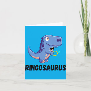 Carte Porte-anneau de dinosaure mignon anneau dinosaure 