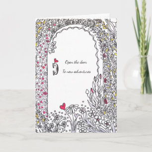 Carte Porte Fleurie Fantaisiste Nouvelles Aventures