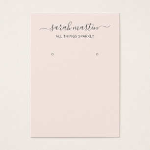 Carte Porte-oreille de script rose vif