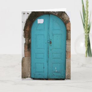 Carte Porte turquoise