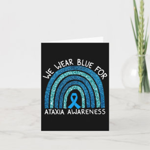 Carte Porter le bleu pour Ataxia Sensibilisation Cadeau