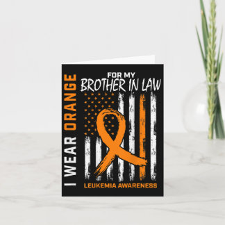 Carte Porter Orange Brother En Droit Leucémie Sensibilis