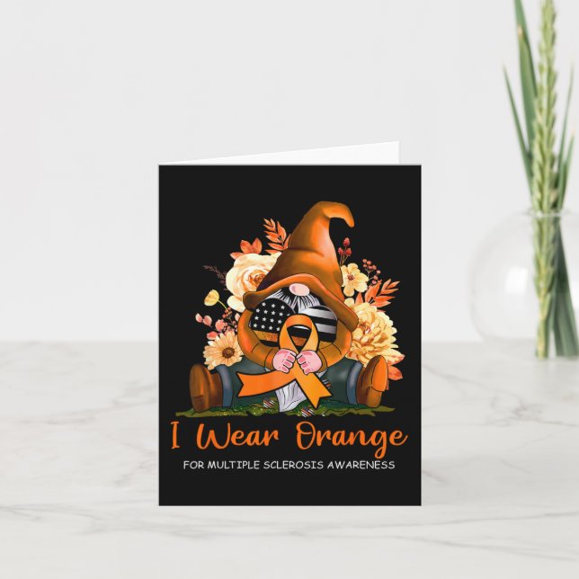 Carte Porter Orange pour la sclérose en plaques (Devant)