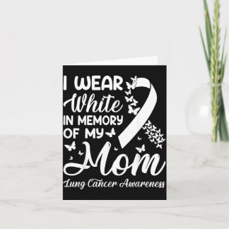 Carte Portez du blanc en mémoire de maman pour la sensib