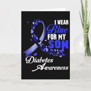 Carte Portez du bleu pour mon fils T1d Sensibilisation a