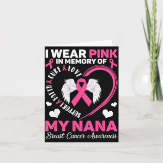 Carte Portez du rose en mémoire de Nana contre le cancer