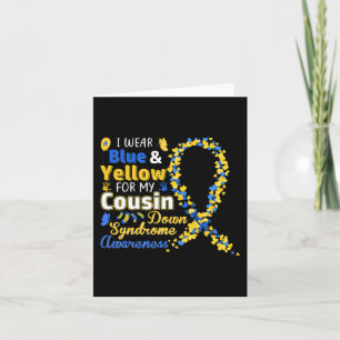 Carte Portez Le Bleu Et Le Jaune Pour Mon Syndrome Cousi