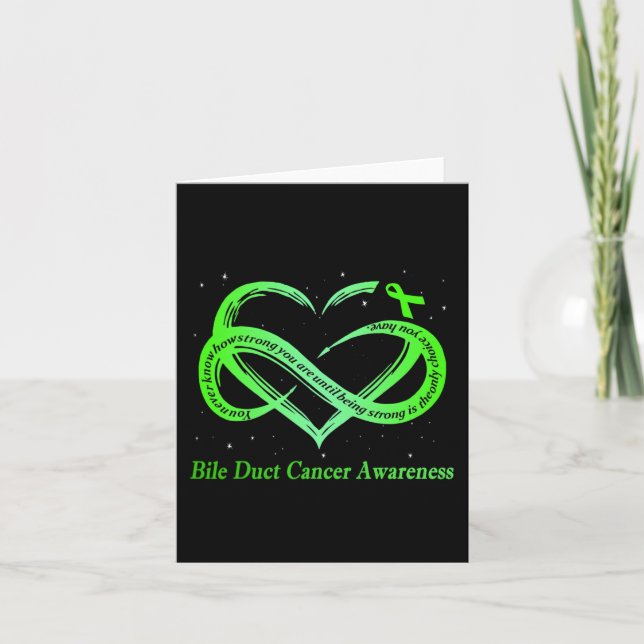 Carte Portez le vert pour Bile Duct Cancer Sensibilisati (Devant)