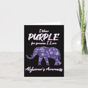 Carte Portez Le Violet Pour Quelqu'Un Que J'Aime Alzheim