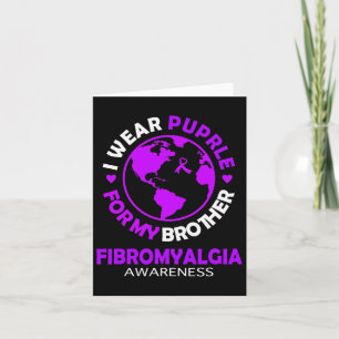 Carte Portez Violet Pour Mon Frère Fibromyalgie Sensibil
