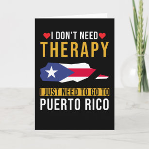 Carte Porto Rico Dit L'Amour Portoricain