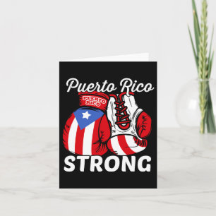 Carte Porto Rico Drapeau Gants de boxe Boricua Puerto Ri