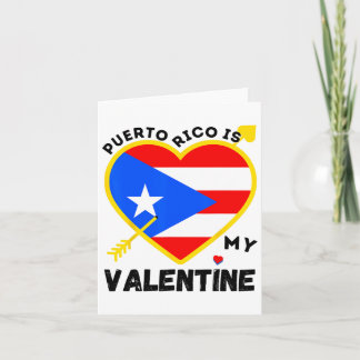 Carte Porto Rico est mon jour de la Saint-Valentin la Sa