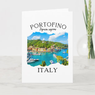 Carte Portofino Italie Souvenir Pour Filles Femmes Famil