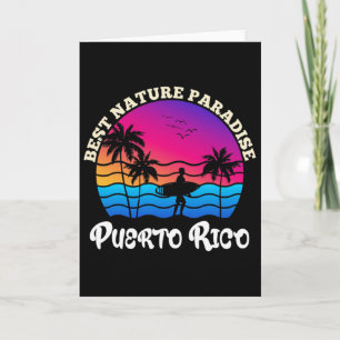 Carte Portoricain, Surf, Porto Rico Vintage