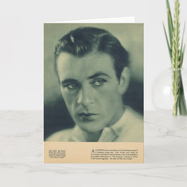 Carte Portrait 1930 de tonnelier de Gary (Devant)