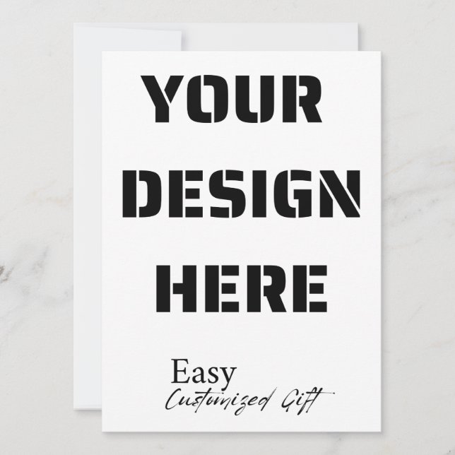 Carte Portrait 5,5 pouces x 7,5 pouces (Devant)