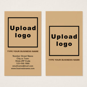 Carte Portrait Brown Light Information d'affaires