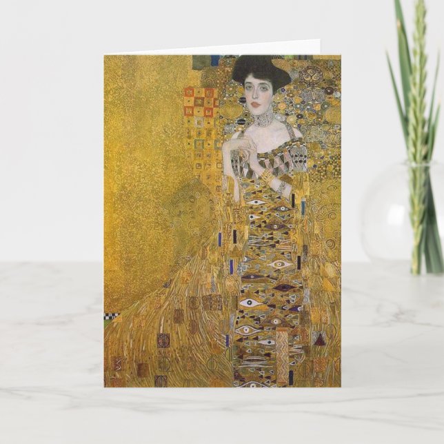 Carte Portrait d'Adele Bloch-Bauer par Gustav Klimt (Devant)