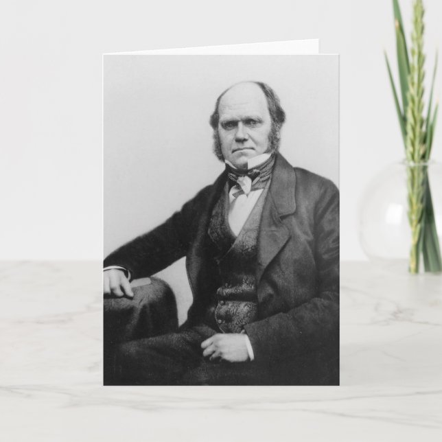 Carte Portrait de Charles Darwin, 1854 (Devant)