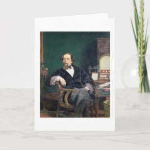Carte Portrait de Charles Dickens (huile sur la toile)