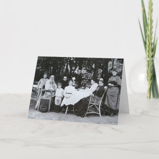Carte Portrait de famille auteur du Lion N. Tolstoy (Devant)