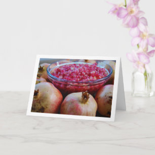 Carte Portrait de fruit de grenade dans un bol