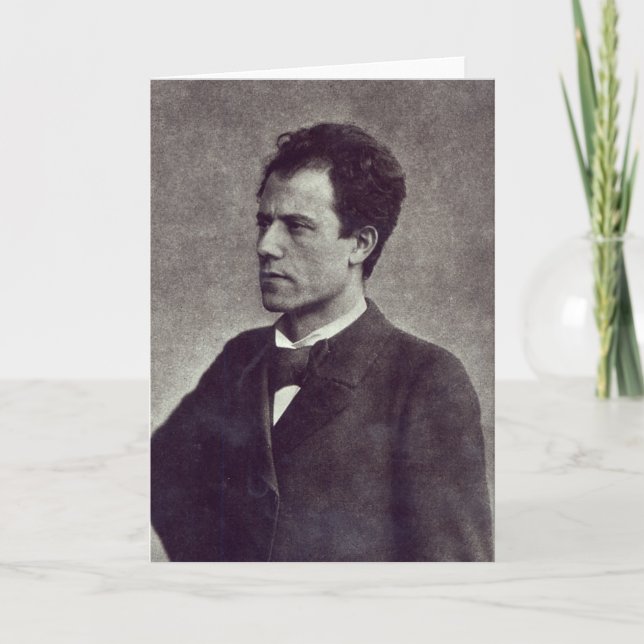 Carte Portrait de Gustav Mahler, 1897 (Devant)
