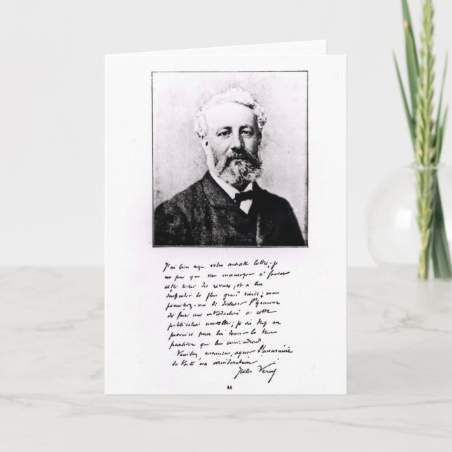Carte Portrait de Jules Verne (Devant)