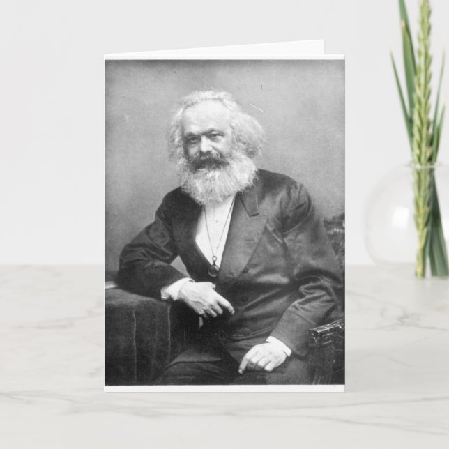Carte Portrait de Karl Marx (Devant)