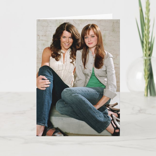 Carte Portrait de Lorelai et Rory Sitting (Devant)