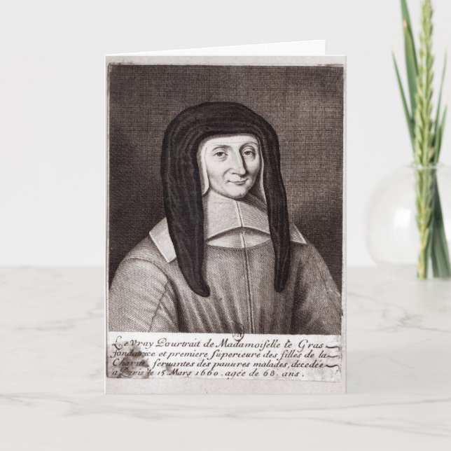 Carte Portrait de Louise de Marillac (Devant)