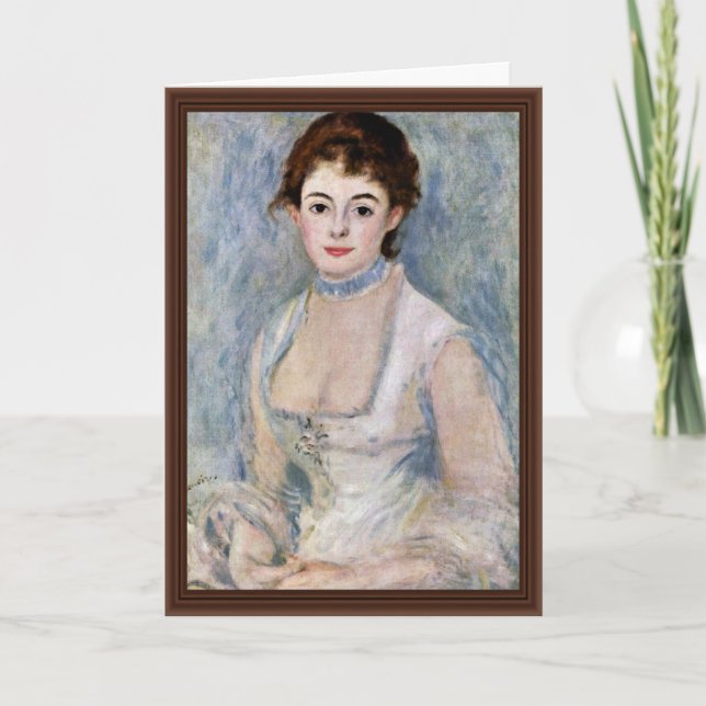 Carte Portrait De Madame Henriot Par Pierre-Auguste (Devant)